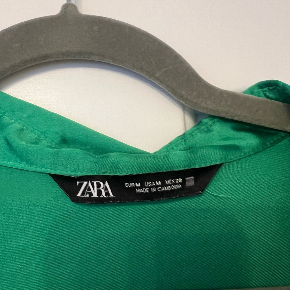 Zara Green Blouse